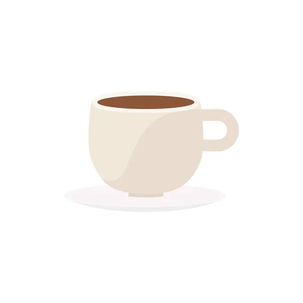 Kaffeetasse Symbol Vektor Flache Abbildung — Stockvektor