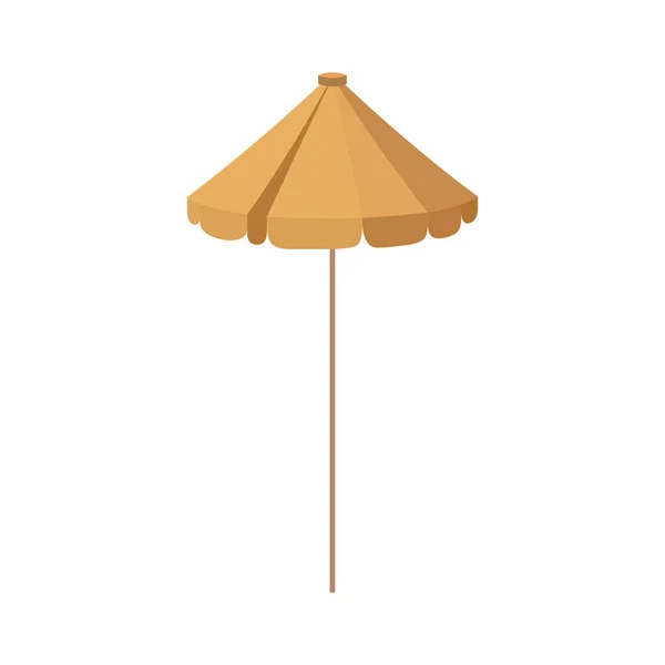 Зонт Пляж Изолированный Значок — стоковый вектор