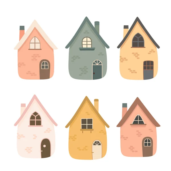 Vektor Illustration Von Häusern — Stockvektor