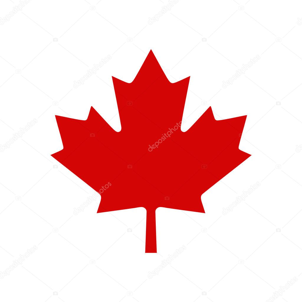 Canada Maple Leaf Logo, Vector illustration