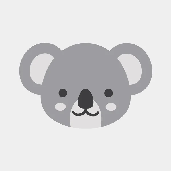 Icono Koala Dibujos Animados Personaje Animal — Vector de stock