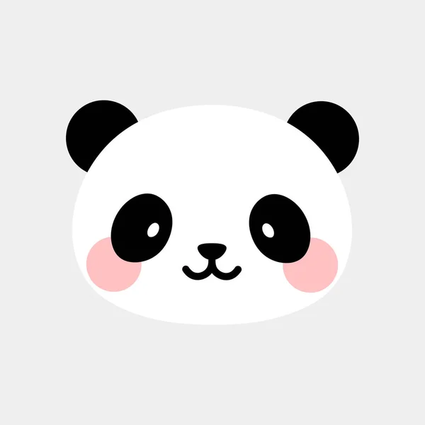 Icono Panda Dibujos Animados Personaje Animal — Vector de stock