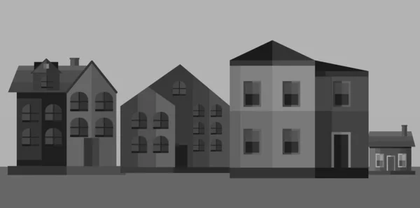 building painting. illustration of buildings and houses. buildings and housing. building view