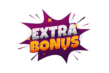 Ekstra Bonus tipografi metin biçimi ve komik efekt