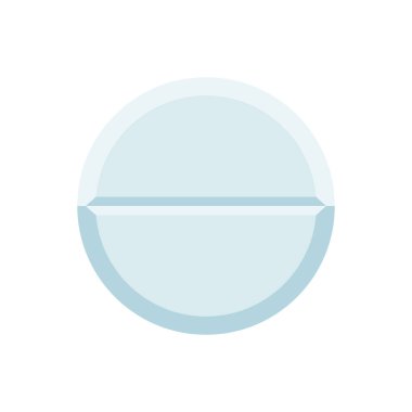 Düz stil tasarımlı tıbbi hap vektör illüstrasyonu