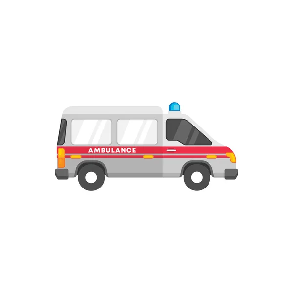 Ambulancia Coche Vector Ilustración Estilo Plano — Vector de stock