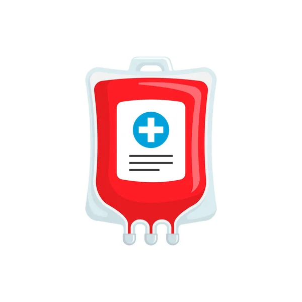 Ilustração Vetor Saco Transfusão Sangue Saco Sangue Vector —  Vetores de Stock