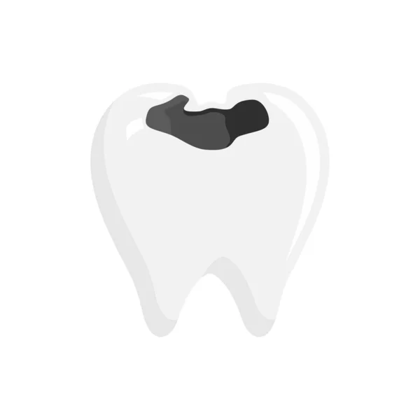 Зуб Порожнини Векторні Ілюстрації Символ Значка Зубного Болю — стоковий вектор
