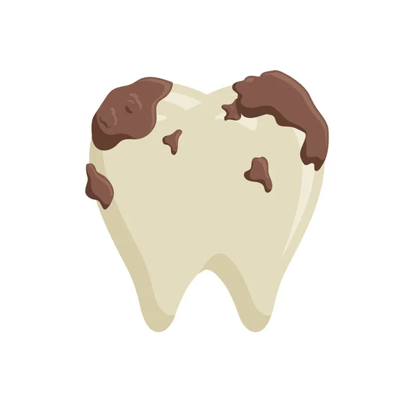 Брудний Зуб Векторні Ілюстрації Символ Значка Зубного Болю — стоковий вектор