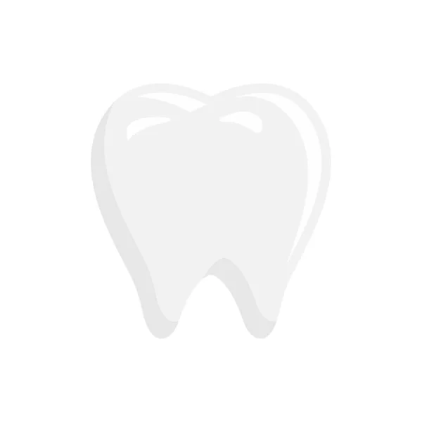 Чиста Здорова Ілюстрація Зубів Символ Значка Догляду Зубами — стоковий вектор