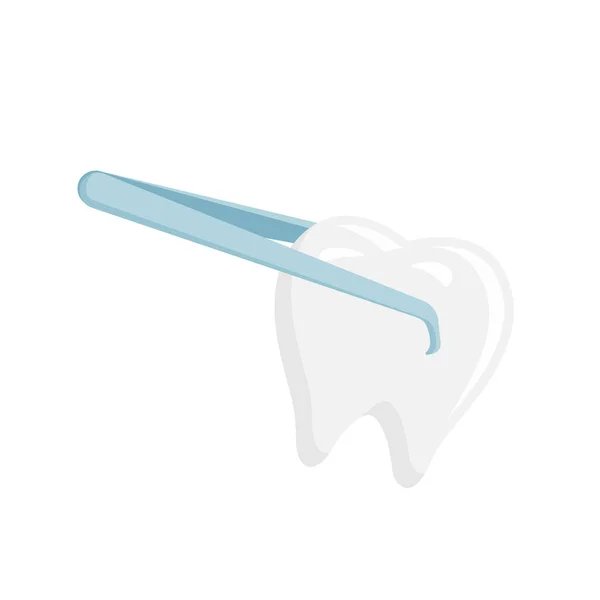 Diş Çıkarma Vektör Çizimi Diş Ağrısı Simgesi Simgesi — Stok Vektör