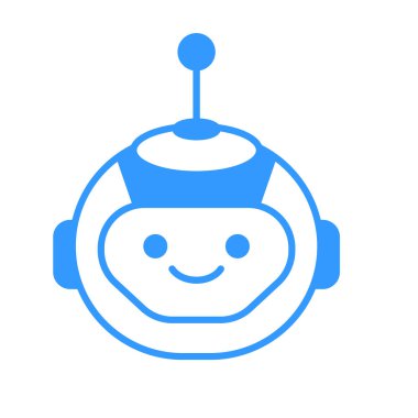 Robot Baş Avatar Vektör Tasarımı. Çizgi Robot Baş Simge Tasarımı