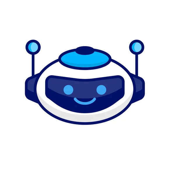 Robot Head Avatar Vector Design Kreskówka Robot Head Icon Design — Wektor stockowy
