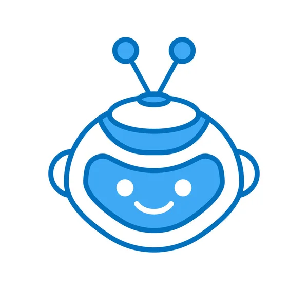 Векторный Дизайн Головы Робота Cartoon Robot Head Icon Design — стоковый вектор