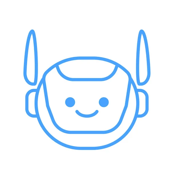 Robot Head Avatar Vector Design Disegno Dell Icona Della Testa — Vettoriale Stock