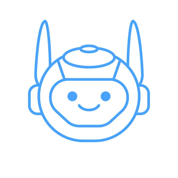 Robot Head Avatar Vector Design Desenho Ícones Cabeça Robô Desenhos —  Vetores de Stock