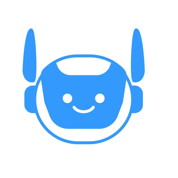 Robot Head Avatar Vector Design Disegno Dell Icona Della Testa — Vettoriale Stock
