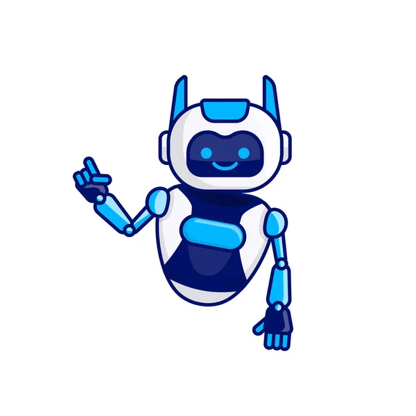 Charakter Robota Stanowią Ilustrację Wektora Robot Charakter Maskotki — Wektor stockowy