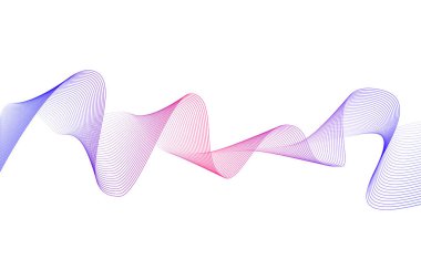 Soyut akış dalga çizgileri arka plan. Fütürist teknoloji ve bilim temalı arka plan