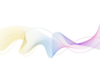 Soyut akış dalga çizgileri arka plan. Fütürist teknoloji ve bilim temalı arka plan