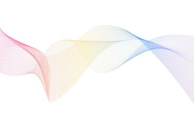 Soyut akış dalga çizgileri arka plan. Fütürist teknoloji ve bilim temalı arka plan