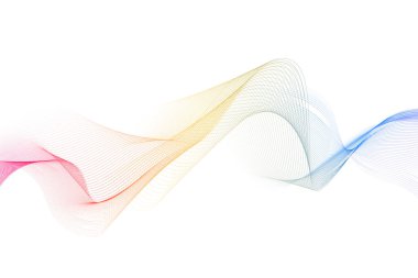 Soyut akış dalga çizgileri arka plan. Fütürist teknoloji ve bilim temalı arka plan