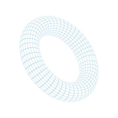 Torus kablo vektörü. Torus ile soyut geometrik şekil