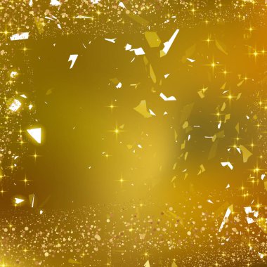 Gold sparkle with gradient colorful background