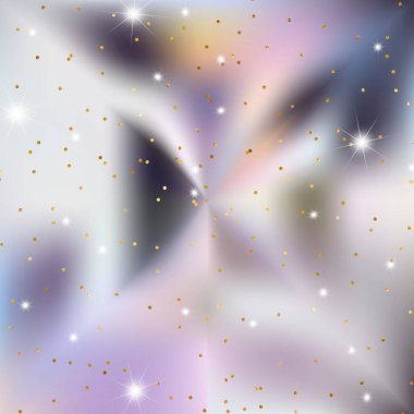 Altın ve altın yıldızlı soyut arkaplan