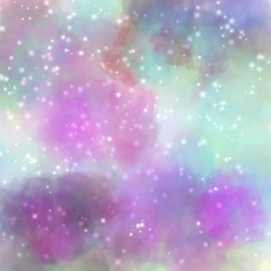 abstract background with glowing glitter , watercolor texture