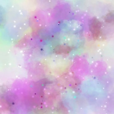 abstract background with glowing glitter , watercolor texture