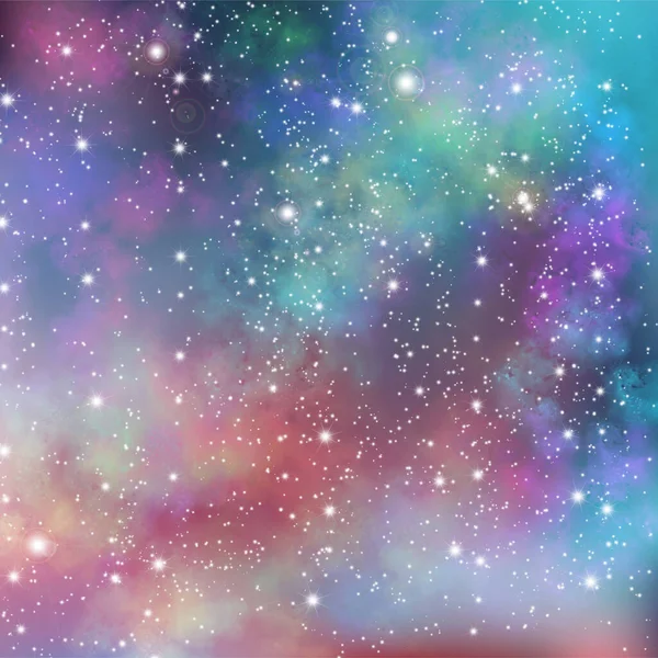 Sparkle Galaxy Space Background — Stok Foto