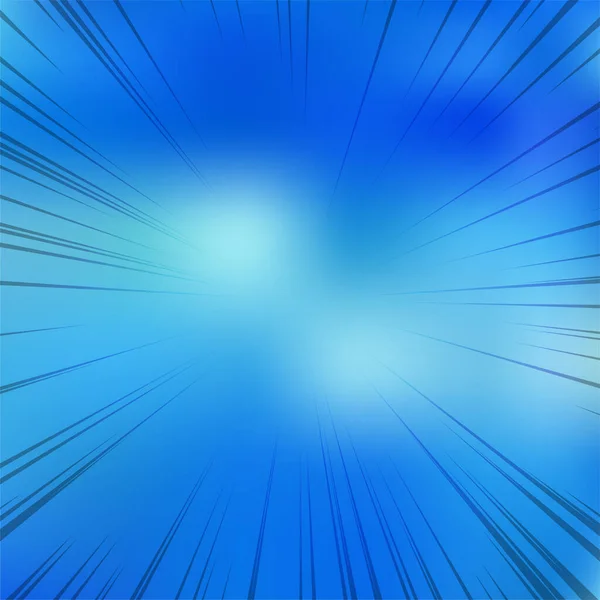 Abstracte Blauwe Achtergrond Met Lichtstralen — Stockfoto