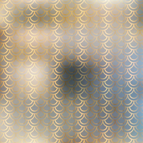 Mermaid scales gold pattern background