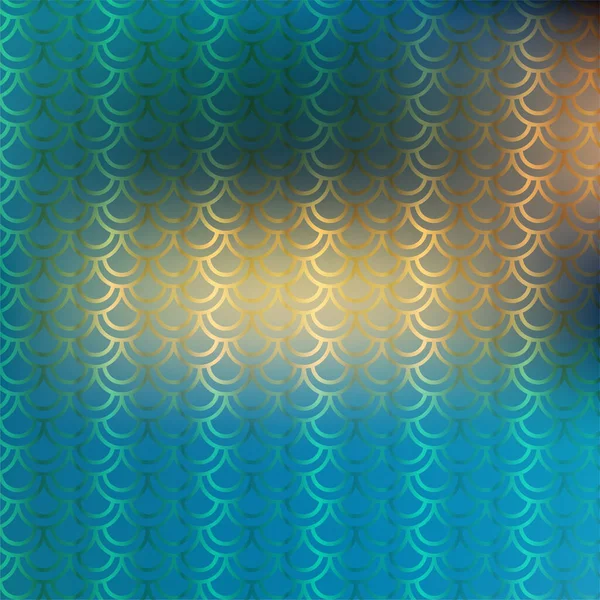 Deniz Kızı Altın Desenli Arkaplan Ölçer — Stok fotoğraf