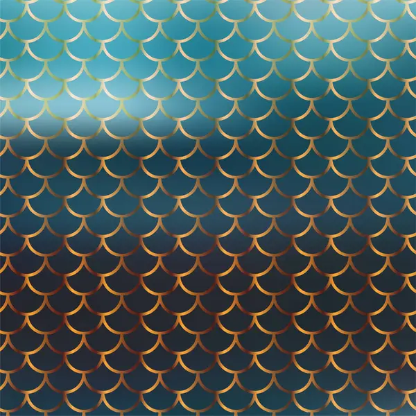 Deniz Kızı Altın Desenli Arkaplan Ölçer — Stok fotoğraf