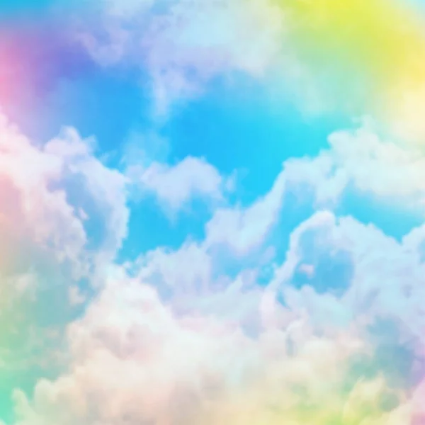 Abstrakt Färgglada Moln Himlen — Stockfoto