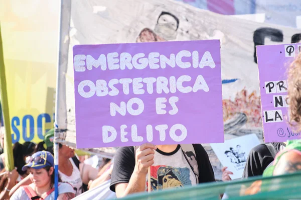 Caba Buenos Aires Arjantin Mart 2023 Uluslararası Kadınlar Günü Obstetrik — Stok fotoğraf
