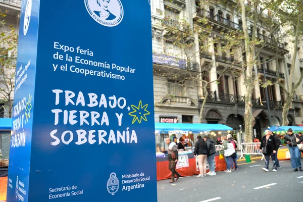 Buenos Aires Αργεντινή Μαΐου 2023 Έκθεση Της Λαϊκής Οικονομίας Και — Φωτογραφία Αρχείου