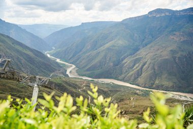 Chicamocha Kanyonu, Kolombiya 'nın dağlık arazisi Santander, Kolombiya.