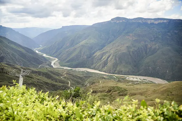 Chicamocha Kanyonu, Kolombiya 'nın dağlık arazisi Santander, Kolombiya.