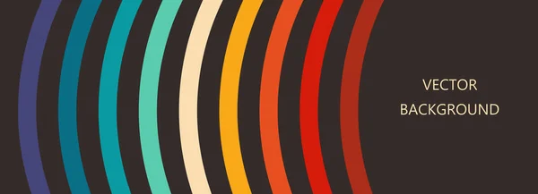 Bunte Schleifen Retro Farben Hintergrund Banner Vektorillustration — Stockvektor