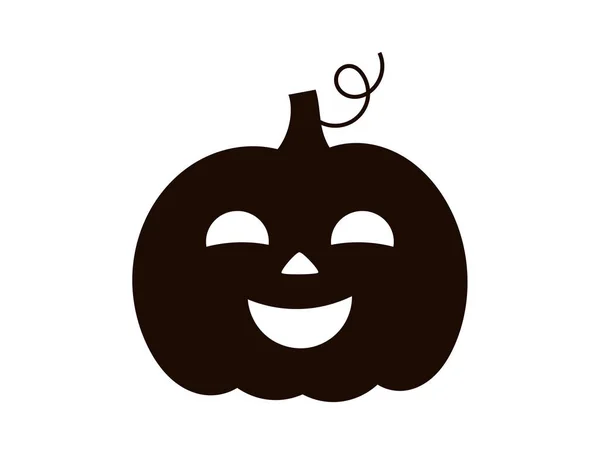 Icona Della Zucca Halloween Jack Lanterna Simbolo Zucca Illustrazione Vettoriale — Vettoriale Stock