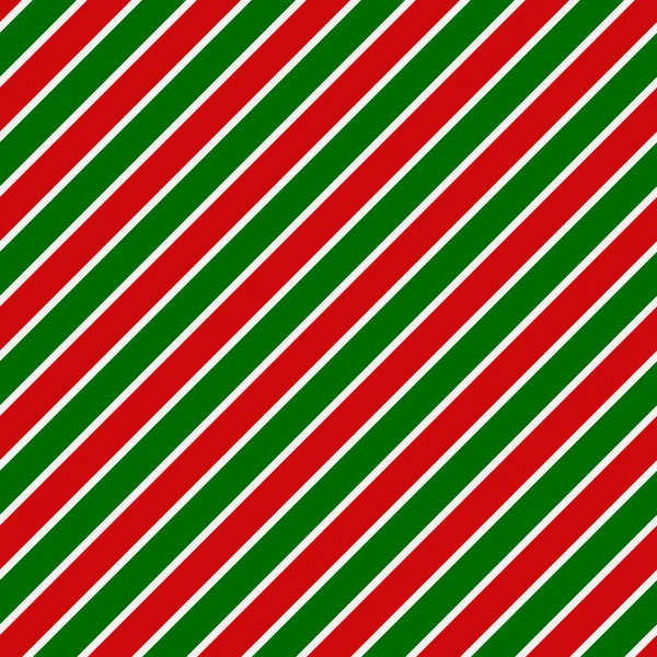 Красные Зеленые Полосы Бесшовные Рождественские Цвета Узор Векторная Иллюстрация — стоковый вектор