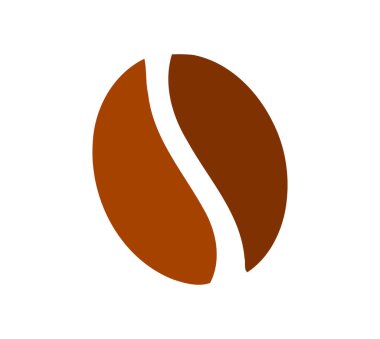 Kahve çekirdeği ikonu. Vektör illüstrasyonu.