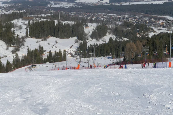 Ski Resort Kotelnica Bialka Tatrzanska Ski Lift Slope — Stock Photo, Image