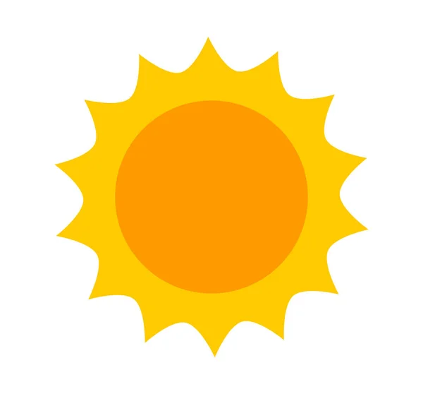 Значок Сонця Милий Символ Мультиплікаційного Стилю Векторні Ілюстрації — стоковий вектор