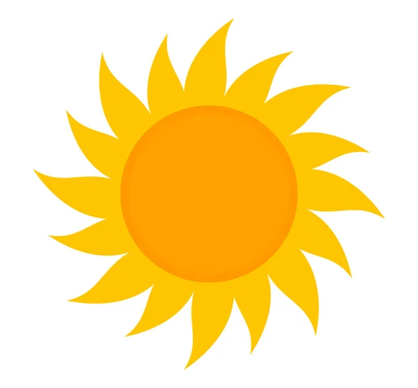 Символ Иконы Солнца Векторная Иллюстрация — стоковый вектор