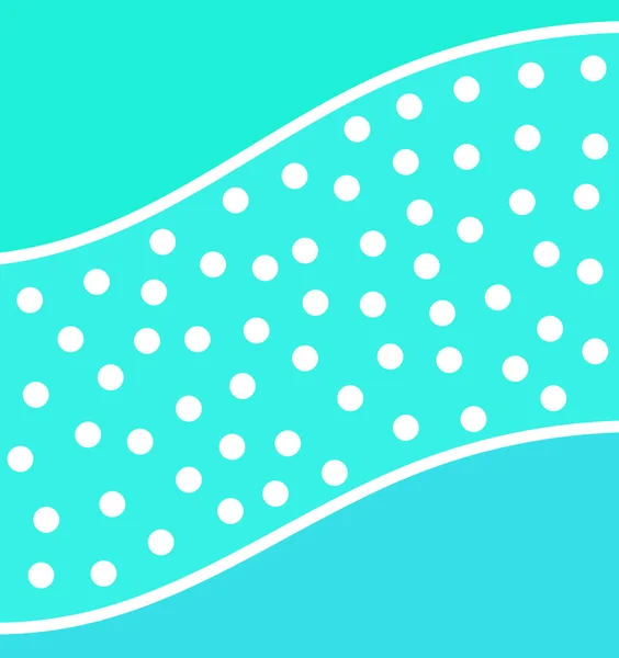 Bleu Turquoise Pointillé Fond Abstrait Illustration Vectorielle — Image vectorielle