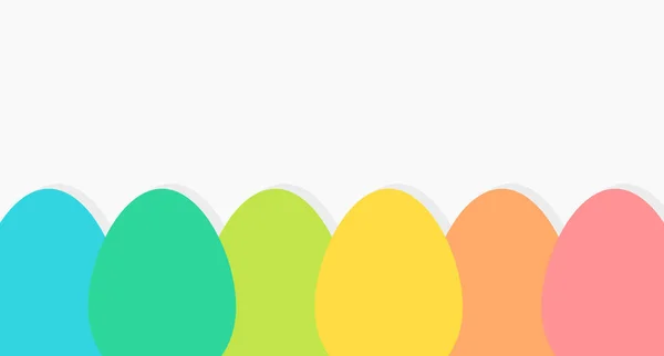 Oeufs Pâques Fond Coloré Illustration Vectorielle — Image vectorielle